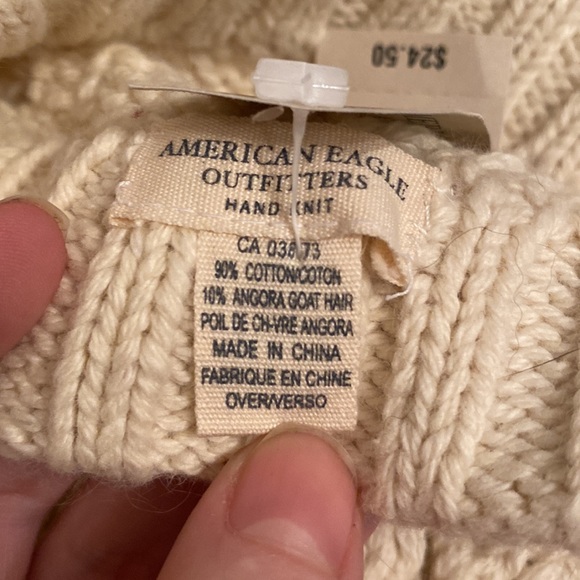 America Eagle hand knit beanie hat OS - Picture 5 of 6